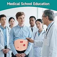 Vista 6 de Kit de entrenamiento para el cuidado de la ostomía del vientre, modelos de estoma para educación médica, kit de modelo de práctica de ostomía