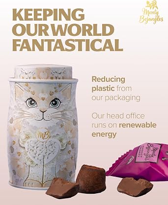 Monty Bojangles Cocoa Dusted Chocolate Truffles Kit Tin (36g - White Rose) Luxury Chocolatey Truffles - Collectable Mini Kit-Tin, Wedding Favour, Truffles Chocolate Gift Box With Bespoke Design