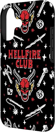 Stranger Things Hellfire Club Pattern Case for iPhone 17