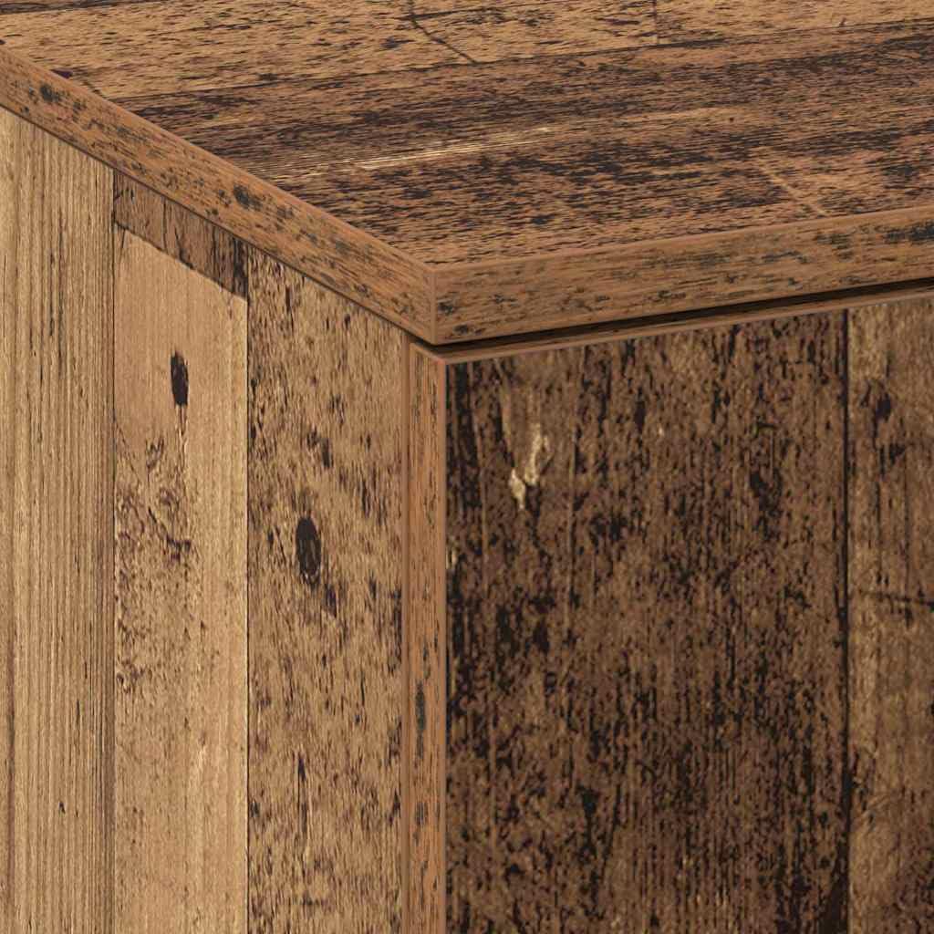 vidaXL Alto Mobile Legno Vecchio 60 x 35 x 180 cm Legno Multistrato, Ampio Spazio, Moderno Mobile Alto, arredo in Legno, Design Elegante, organizza la Stanza, unità alla Moda