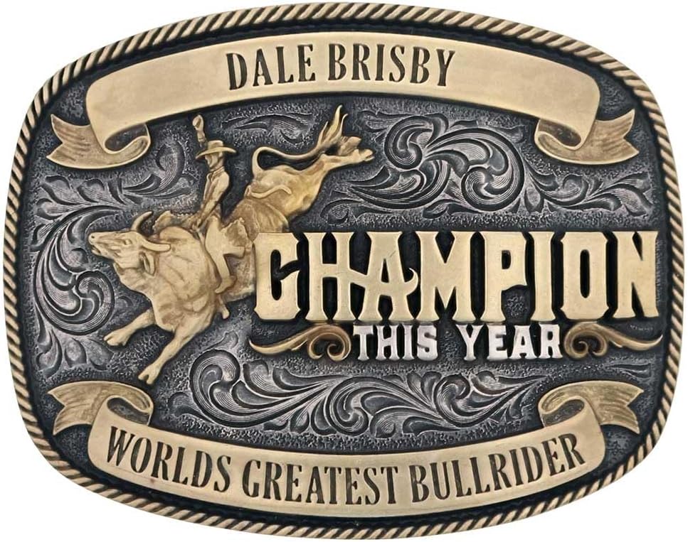 Montana Silversmiths Officially Licensed Dale Brisby Rodeo Western Belt Buckle