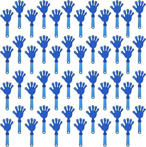 100 piezas de pinzas de mano negras de 7.5 pulgadas, agentes de ruido, regalos de fiesta, aplausos de plástico, eventos deportivos, pelota de