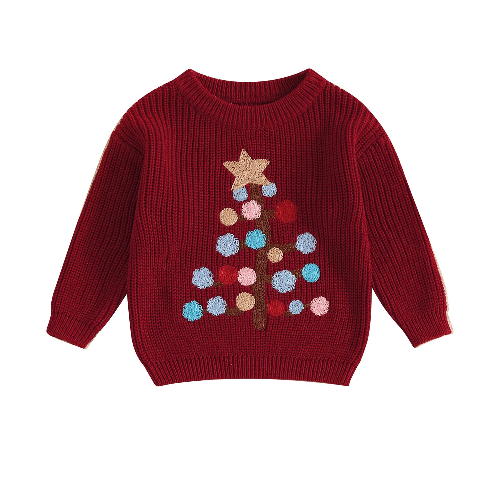LSFYSZD Toddler Baby Girls Boys Halloween Pumpkin Sweaters Long Sleeve Crew Neck Winter Warm Knitwear Pullover Jumpers Top — view 238