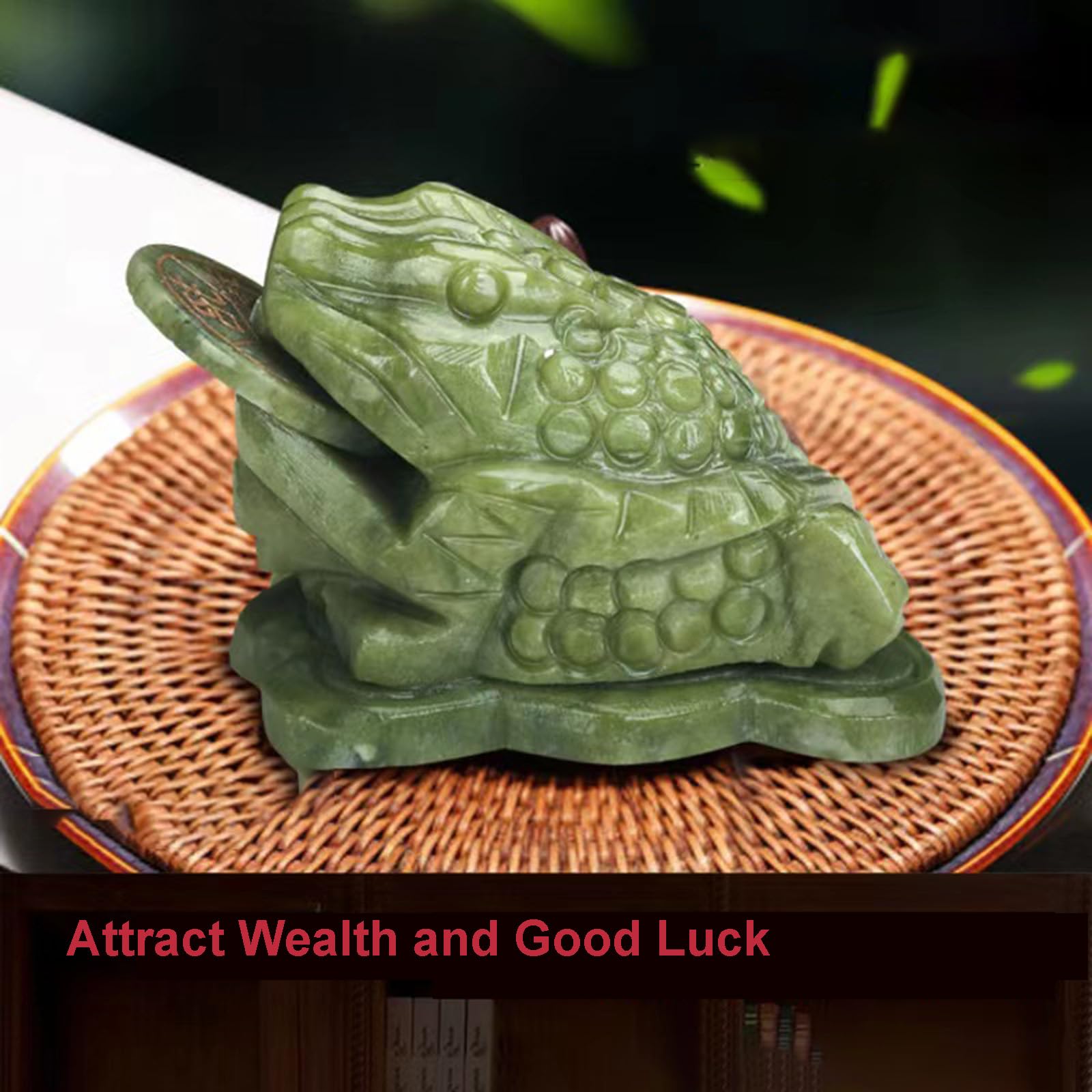 Amazon.com: Jeonz Feng Shui Jade Money Frog with Coin in Mouth