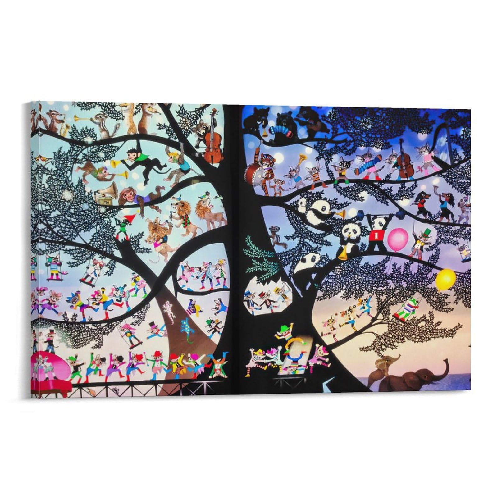 【新品】藤城清治「ラヴェンダーの幻想」ポスター 複製画　額付 　アクリル Amazon.co.jp: 藤城清治 油絵 クールの印刷 複製画 絵画 アート