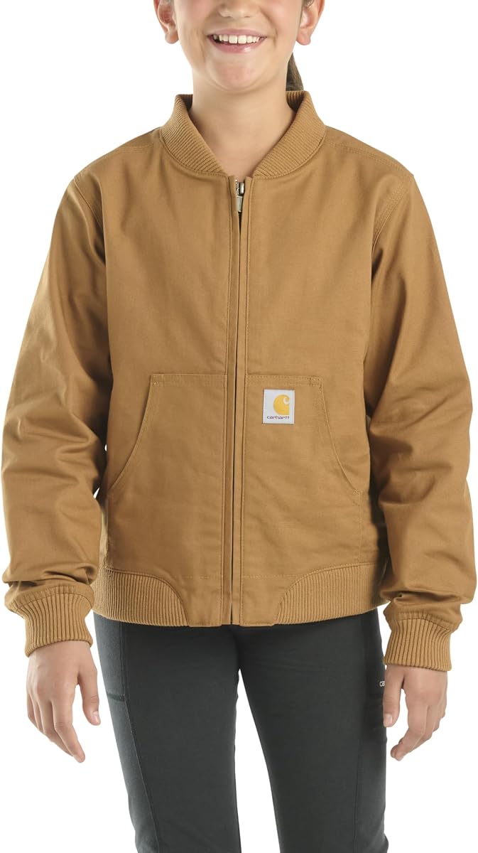 Chaqueta de lona flexible resistente CP9579 para niños - Niñas