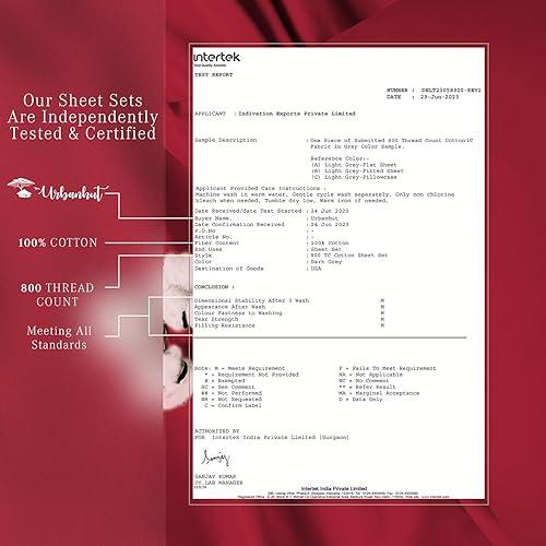 Miniatura 7 de URBANHUT Juego de sábanas de 800 hilos, 100 % algodón puro, suave y transpirable, de fibra larga similar al algodón egipcio, juego de sábanas de 3