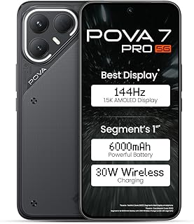 Pova 7 Pro 5G (Geek Black, 8GB+128GB) with No Cost EMI/Additional Exchange Offers
