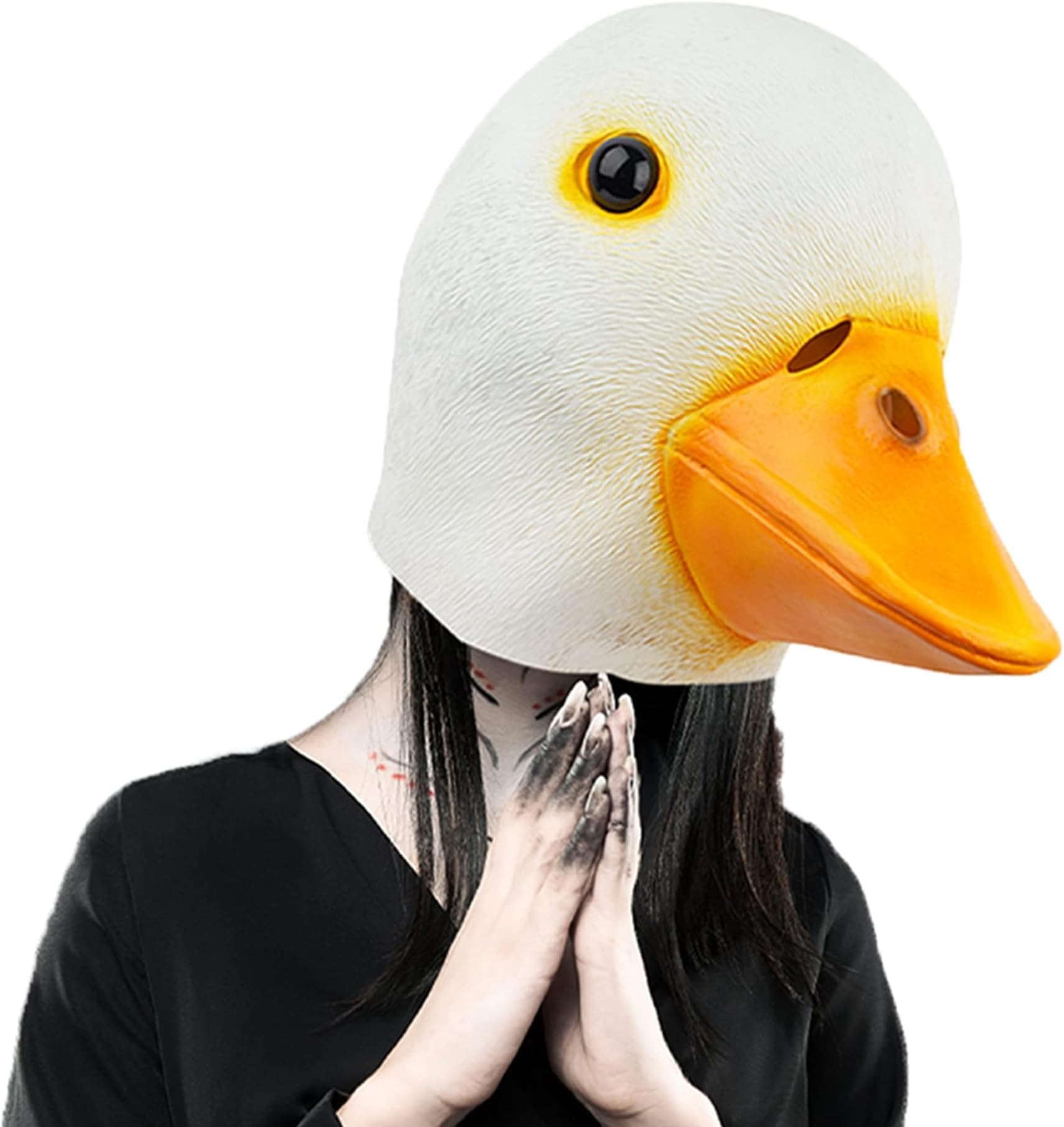 Duck Mask Animal Latex Full Head Realistic Masks Fancy Dress for Halloween Carnival Costume Party