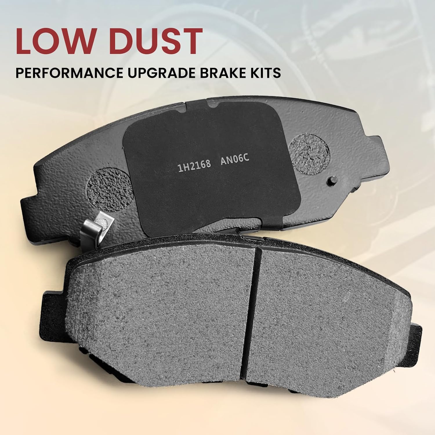MILLISEC Front Ceramic Brake Pads Set for 1989-2019 Honda Accord/CR-V-All/CR-Z-All/ILX-Gas/Element/Fit-Electric/Civic Car Brake Pads OEM Replaces# 17-914