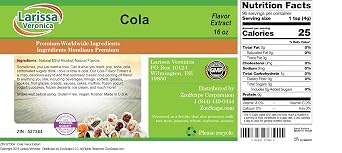 Cola Flavor Extract (16 oz, ZIN: 527364)
