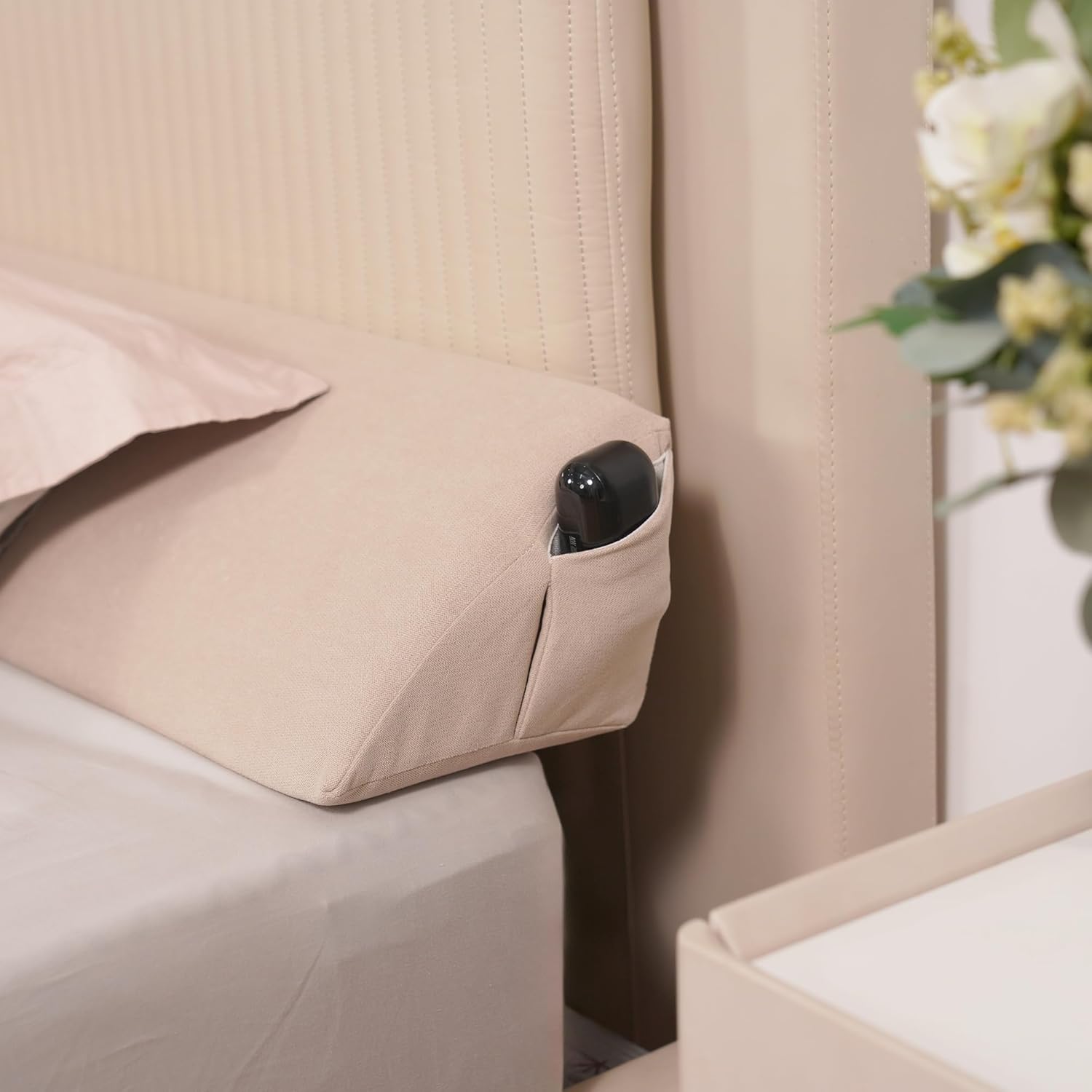 Aurako Twin Size Bed Wedge Pillow Headboard Pillow Mattress