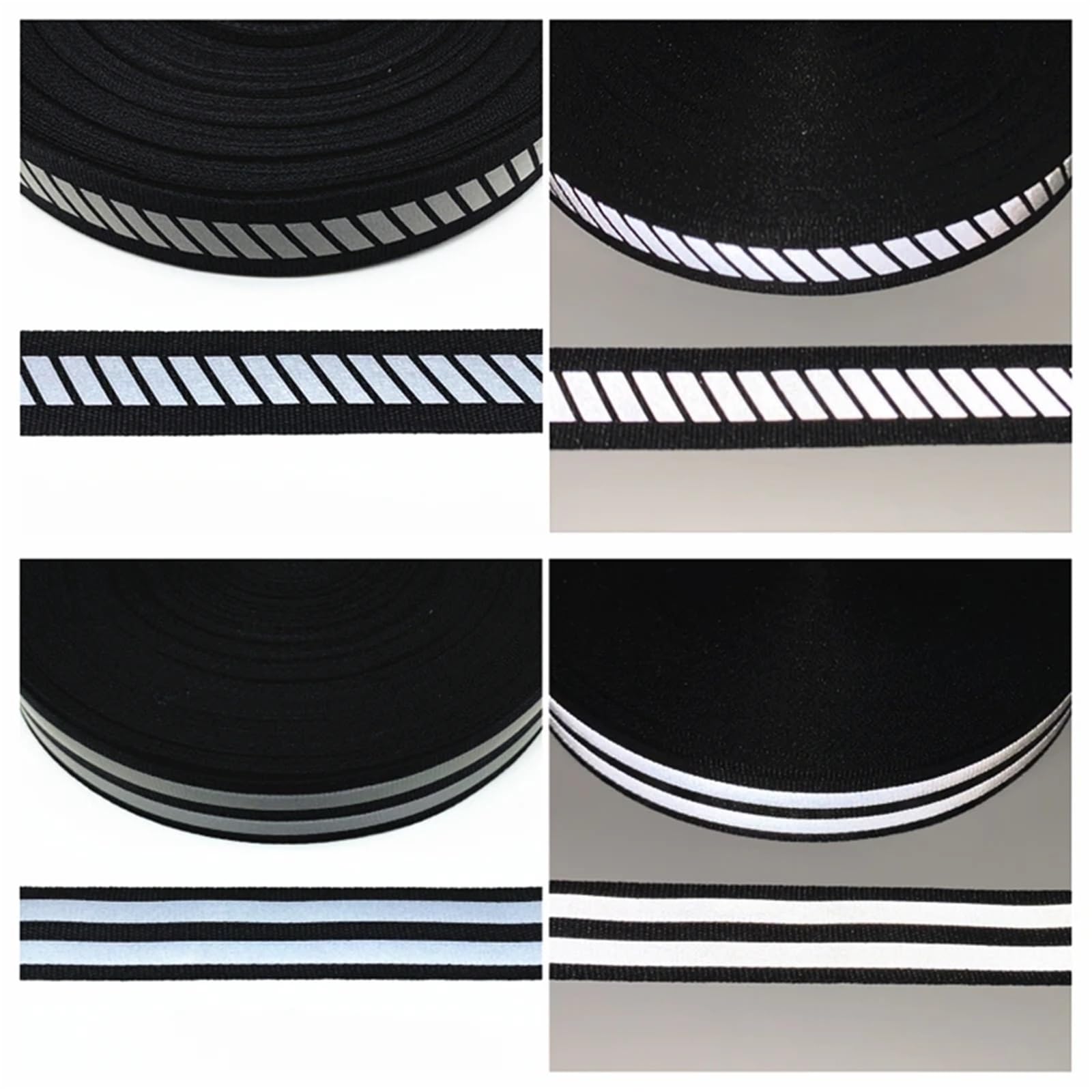 Fasce Riflettenti 2 Metri 20mm Nastro Riflettente for Artigianato Fogli Divano Tende Cappelli Vestiti Vari Tessuti Cucito Fai da Te(Color-05)