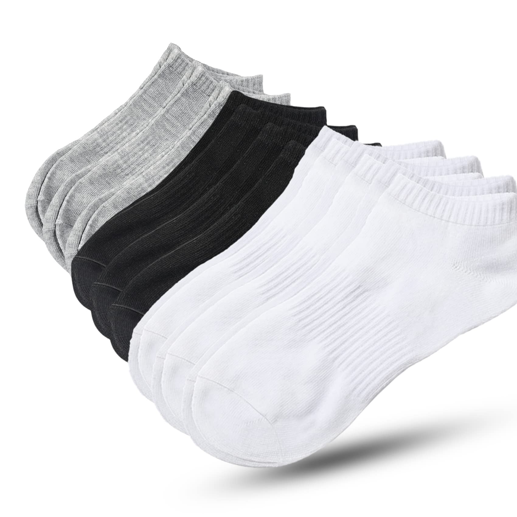 Habselikob9-10 Pairs No Show Socks Women Thin Low Cut Ankle Socks No Slip Hiking Athletic Boat Socks Ankle Liner Socks