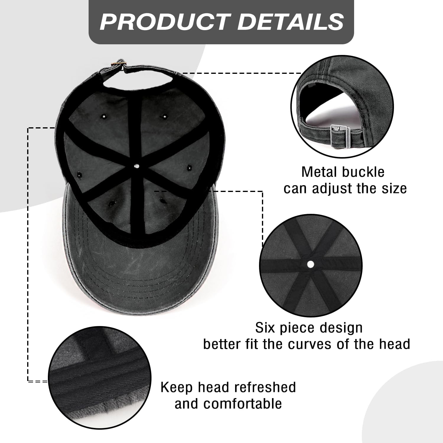 Birthday Gifts for Men Women, Personalized 18th/21st/25th/30th/40th/50th ...90th Birthday Ideas Gift, Vintage Baseball Hat - Image 6