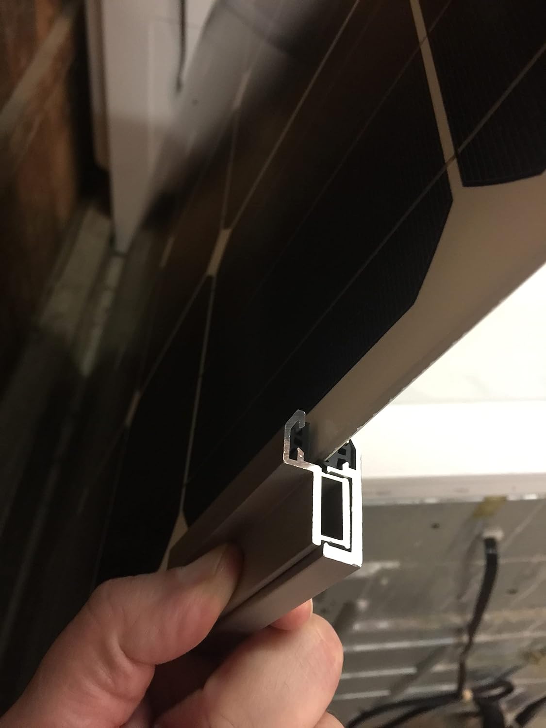 Semi Flexible Frameless Solar Panel Mounting Brackets - End Clamps - Pack of 8 - NO Hardware