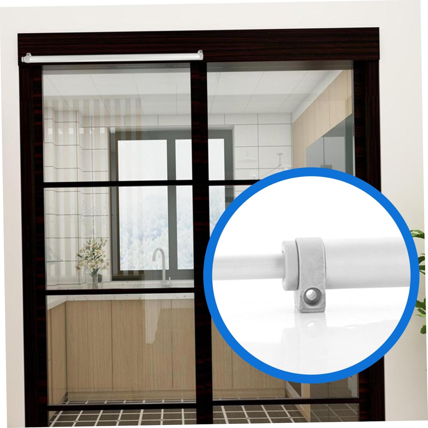 Automatic Door Closer, Screen Door Closer Heavy Duty Aluminum Alloy Storm Replacement with Buffering Damping, Adjustable Closing Speed, Storm Replacement