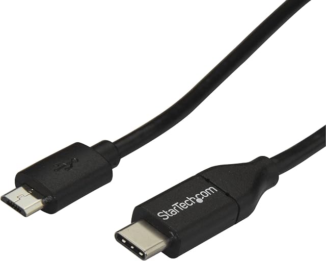 StarTech.com USB C to Micro USB Cable - 3 ft / 1m - USB 2.0 Cable - Micro USB Cord - Micro B USB C Cable - USB 2.0 Type C (USB2CUB1M)