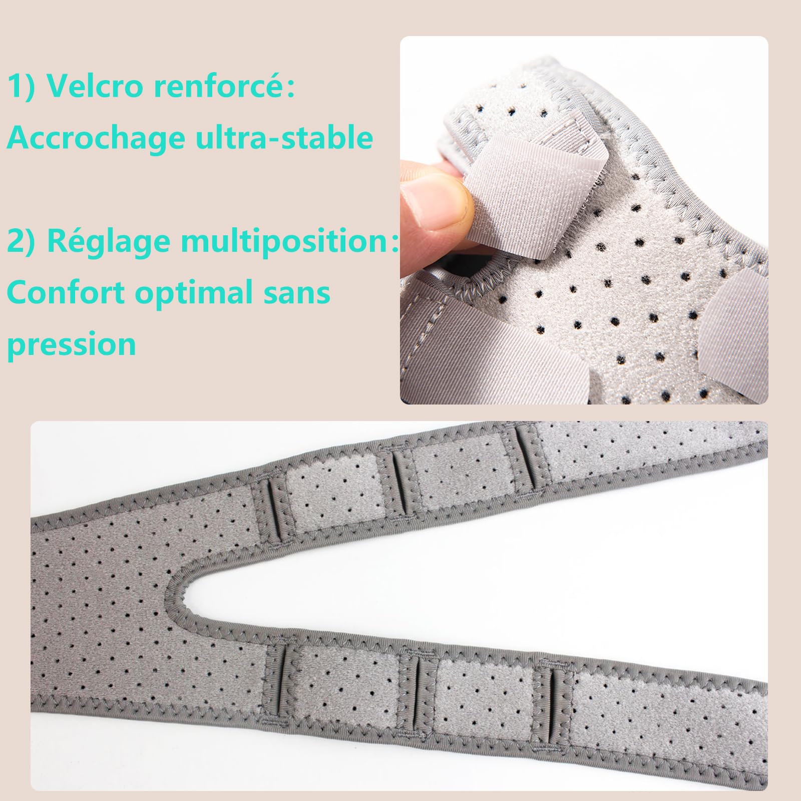 Rodillera 2.0, rodillera de artrosis de rodilla, con soporte de rodilla, ortorótula, ajustable, rodilleras Orto rótula, para corredores, tenis, artritis rótula – 2 piezas 260302-2