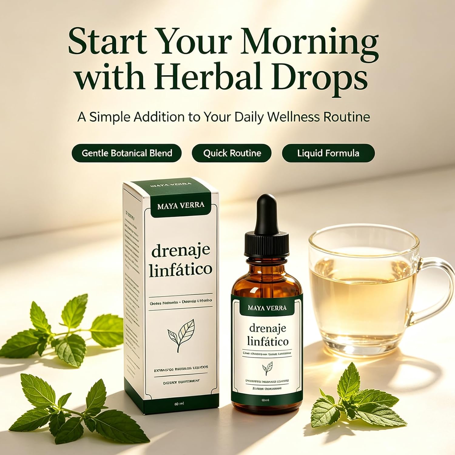 Mayaverra Drenaje Linfático Gotas, Maya Verra Drenaje Linfático Gotas, Helps Support Fluid Balance And Body Care Routine (1pcs)