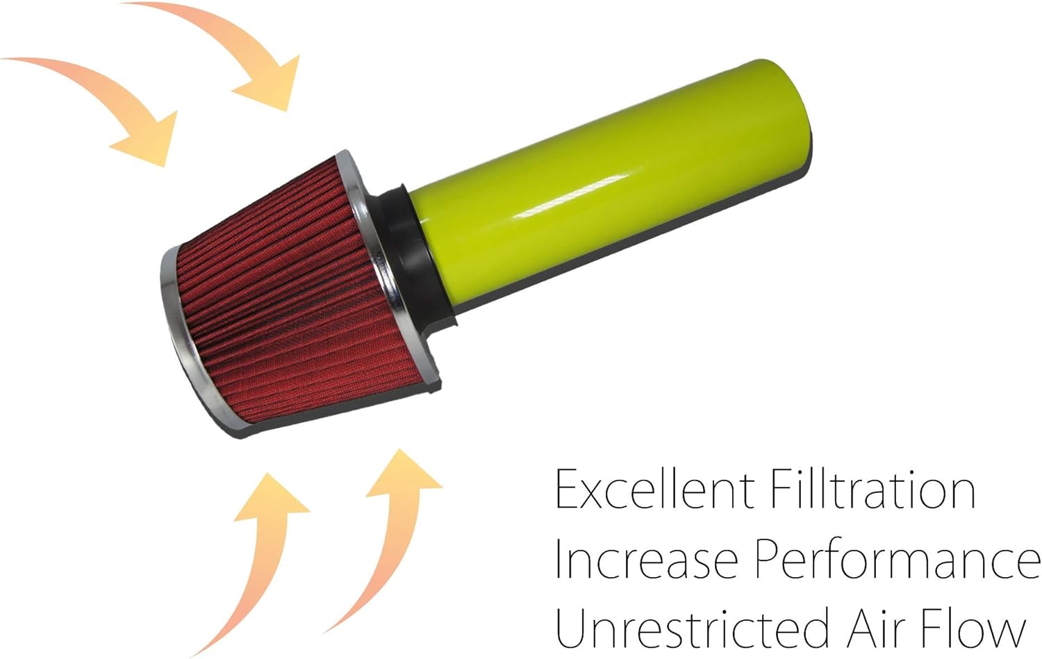Green Pipe Cold Air Intake Kit & Red Filter Combo Compatible for Pontiac 99-05 Grand AM V6 3.4L