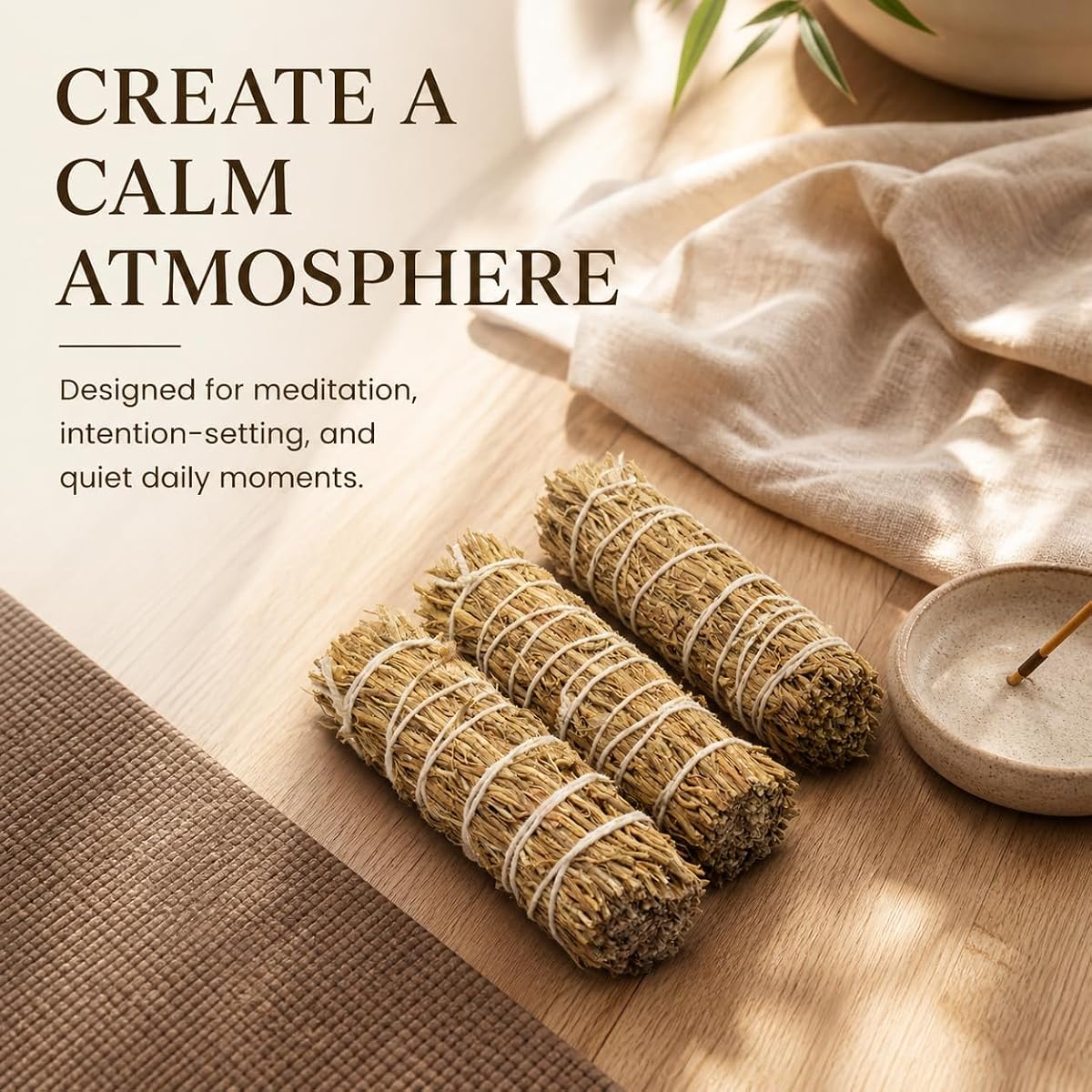 Artisan-Crafted Vetiver Air Purifying Set view 4