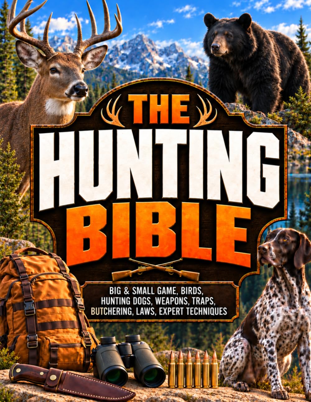 The Hunting Bible: The Complete Guide for Beginners and Experienced Hunters | How to Master Big & Small Game, Hunt Birds, Work with Dogs, Shoot, Trap, Field Dress, Butcher, and Respect Hunting Laws