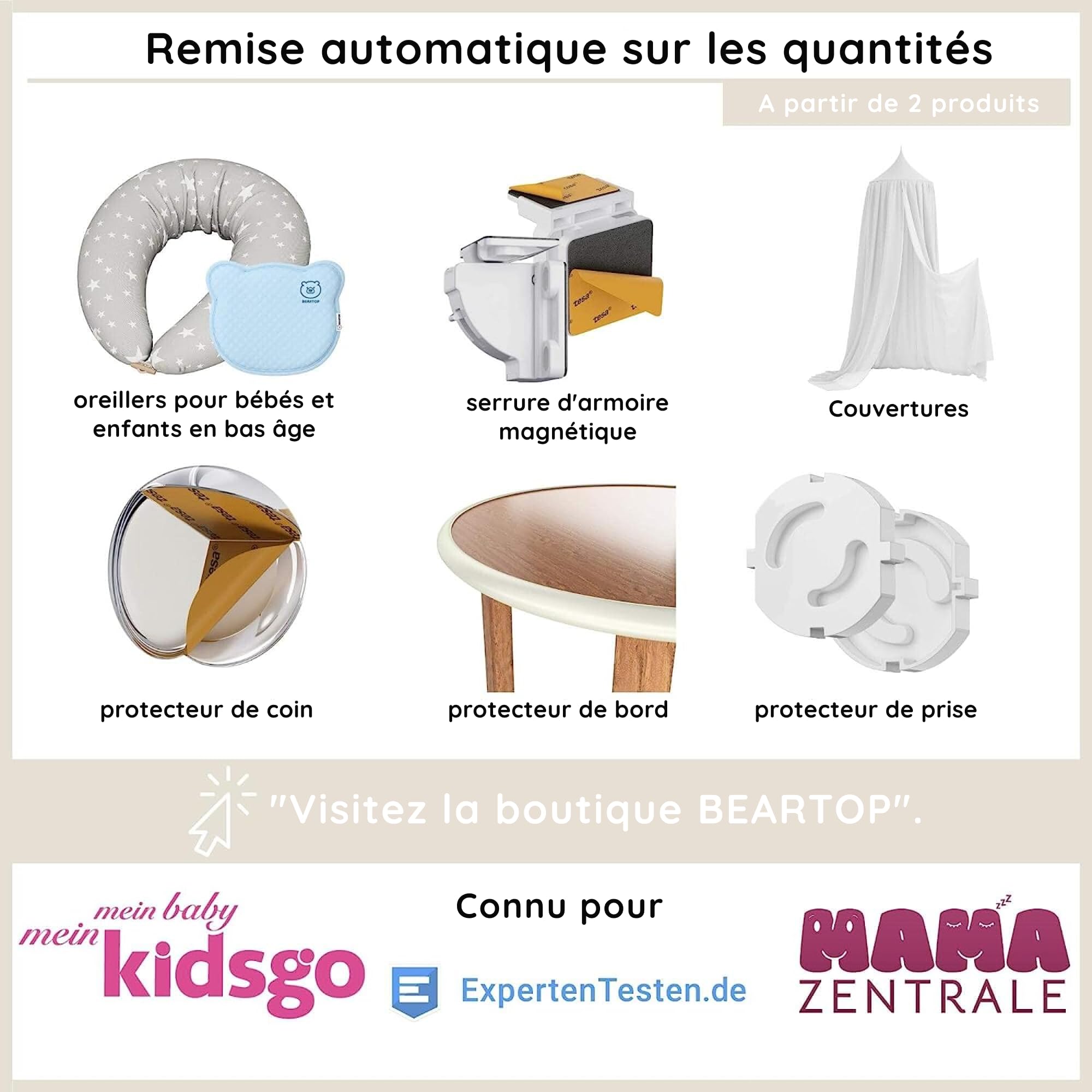 Protège-Coins Table Beartop - Transparent Adhésif Fort | Sécurité Bébé Anti-Chocs Meubles