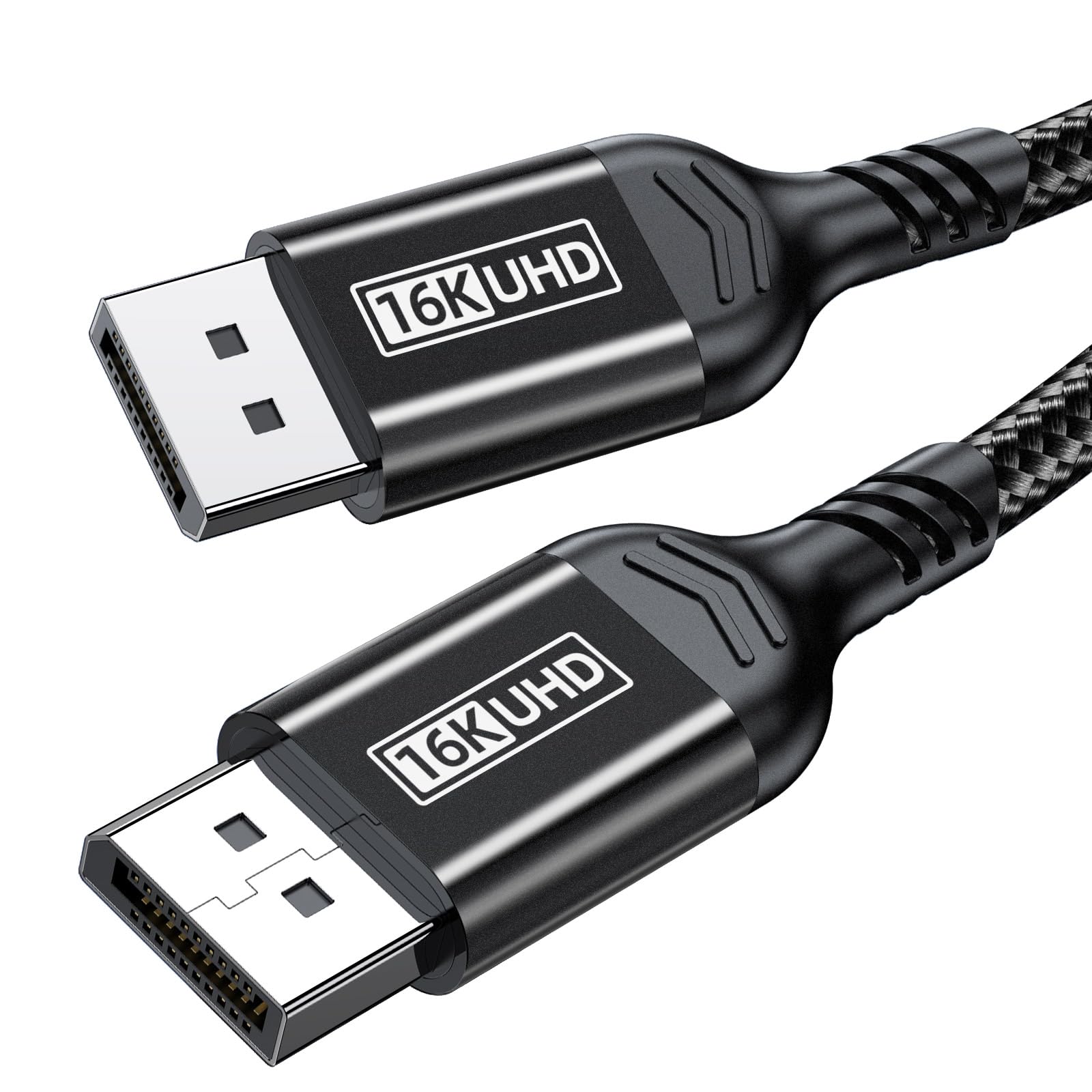 Câble DisplayPort 2.1 1,5 M – 80 Gbps, Certifié VESA – 16K@60Hz, 8K@120Hz, 4K@240Hz – HDR, G-Sync