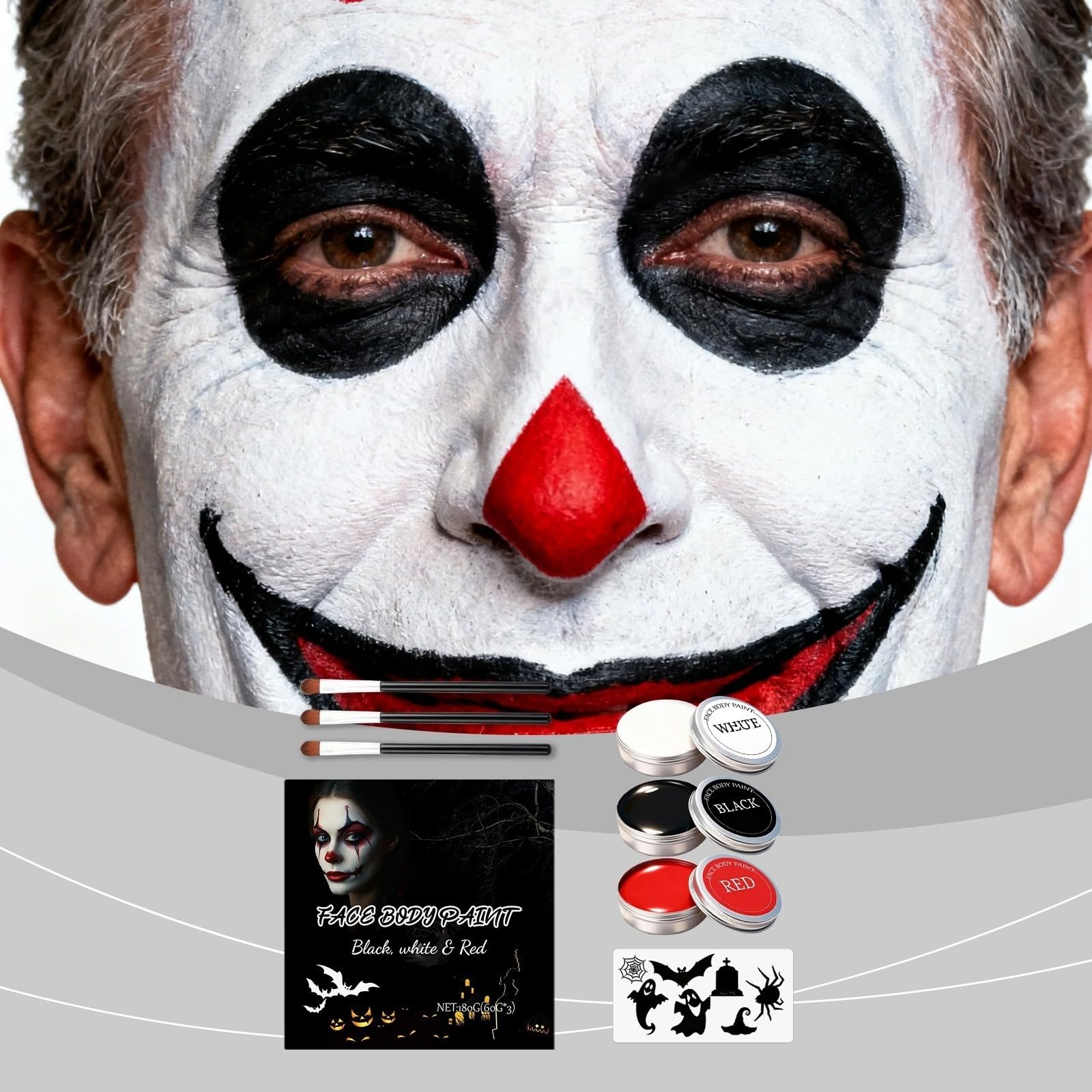 Farba do twarzy z | Halloween Body Paint, Mardi Gras, Theater, Stage, Film