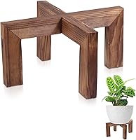 Vigordream Wood Plant Stand Indoor/Outdoor - Sturdy Holder for 5-15 Inch Pots, 160 lbs Capacity, Easy Assembly