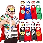 Roko Toys for 3-10 Year Old Boys, Superhero Capes for Kids 3-12 Year Old Boy Gifts Boys Cartoon Dress up Costumes Party Supplies Toys for Ages 2-4 5-7 (8 Heroes Double-sided)