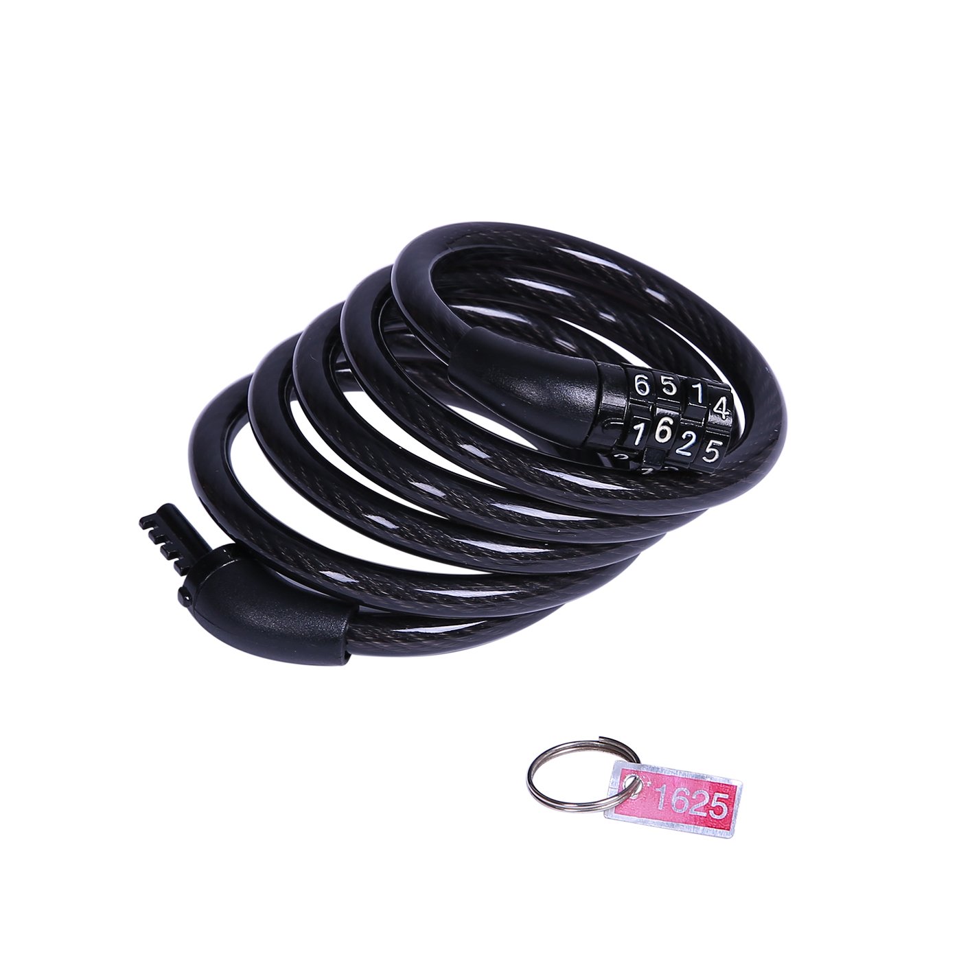 HDE 4-Digit Combination Bike Lock 4-feet x 5/16-inch Security Cable