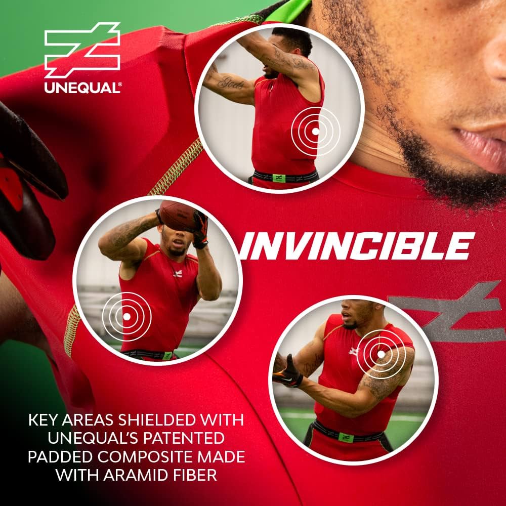 【unfil】 padded shoulder shirt Amazon.com : Unequal Invincible Padded Compression Shirt