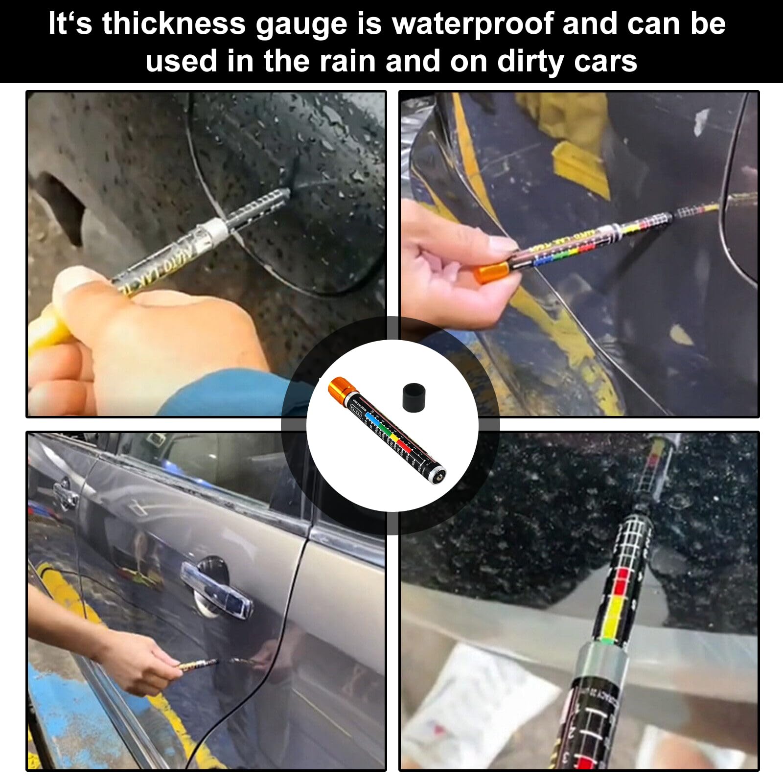 Misuratore Di Vernice Auto - Spessimetro Magnetico Per Carrozzeria Senza Batterie, Impermeabile - Foto 10