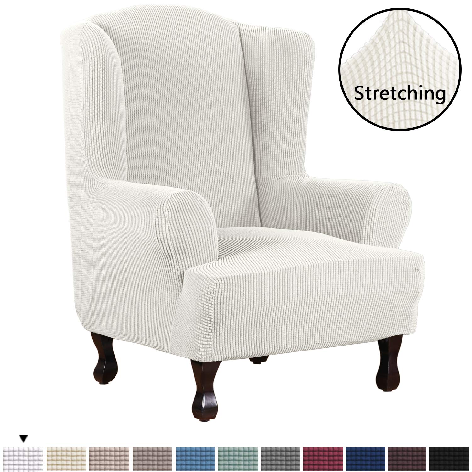White Wingback Chair Slipcover All Chairs