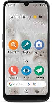 Doro 8100 Smartphone Senior 4G – Telefono Cellulare Facile, Resistente All'Acqua, Tripla Fotocamera, Tasto SOS Con GPS, Display 6.1'' E Riconoscimento Facciale, Android, Colore Nero