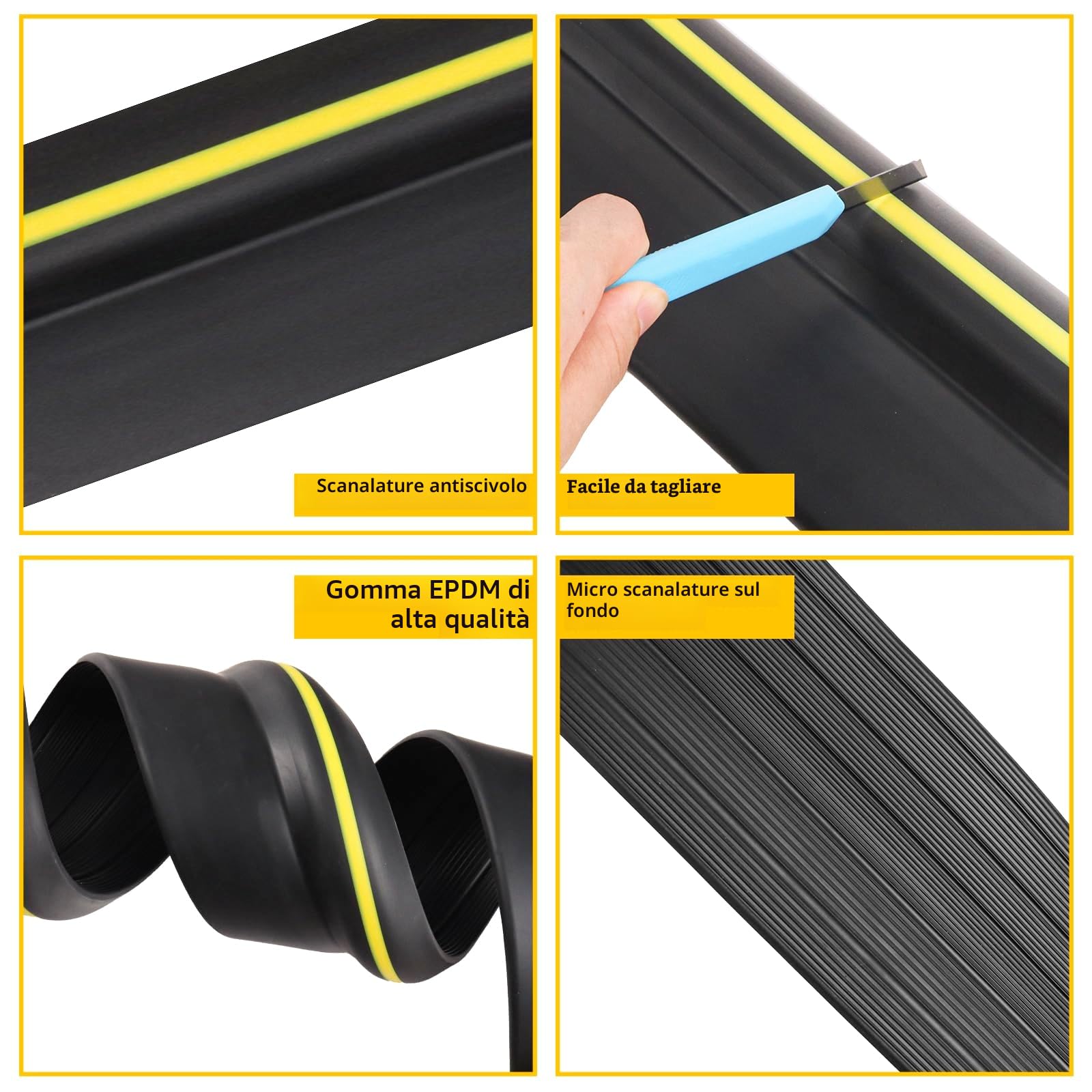 Guarnizione Soglia Porta Garage 3 Metri Door Floor Seal Strip Ideale per Mantenere il Garage Pulito e Asciutto, Blocca Sporco, Foglie e Agenti Atmosferici