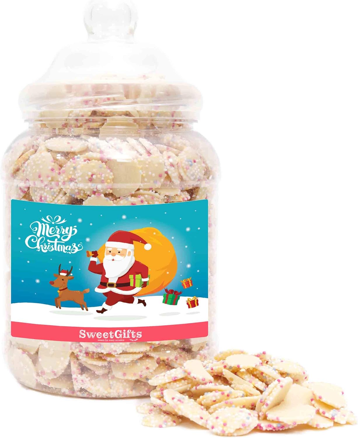 Sweet Gifts Christmas Sweets Jars White Chocolate Jazzies Christmas
