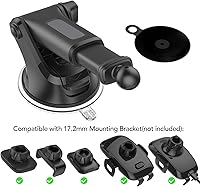 Vista 5 de OQTIQ Replacement Suction Cup Mount Part, with Replacement Dashboard Pad Disc, 17.2mm Ball Joint Suction Cup with Adhesive Mounting Disk for Phone