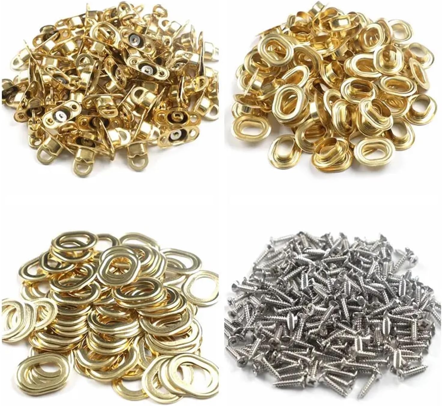 20pcs Oval Eyelet Rotating Latch Garden Pergola Windproof Tarpaulin Installation Accessories(Golden)