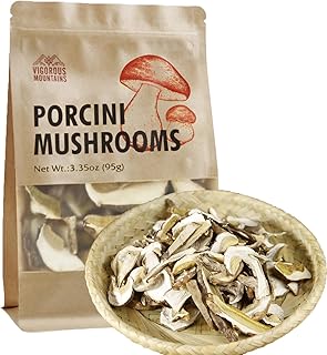 VIGOROUS MOUNTAINS Dried Porcini Mushrooms for Cooking (3.35Ounces)