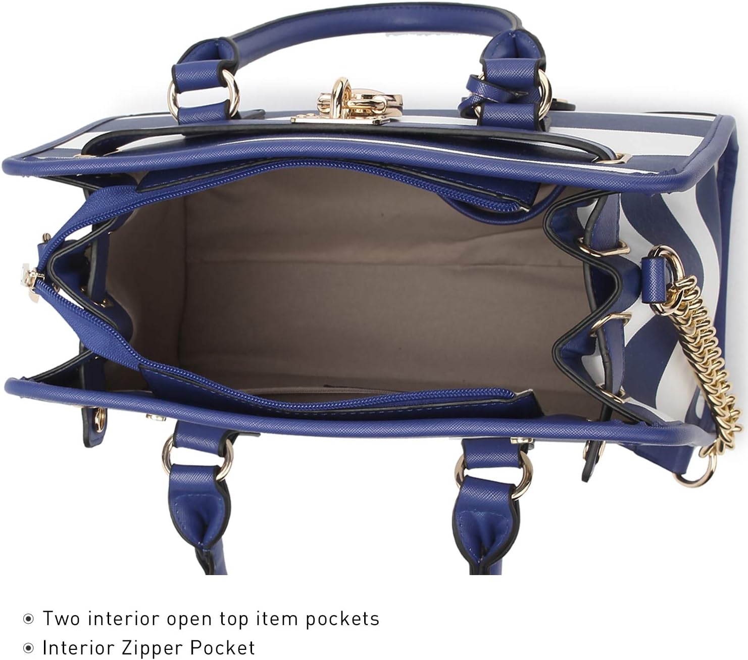 Dasein Women Handbags Top Handle Satchel Purse Shoulder Bag Hobo Bag Work Bag Set 2pcs - Image 5