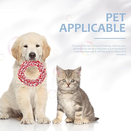 Miniatura 3 de POPETPOP Juguete para perros para masticadores agresivos, dientes molares, cuerda de nudo, juguete ideal para perros perdigueros grandes