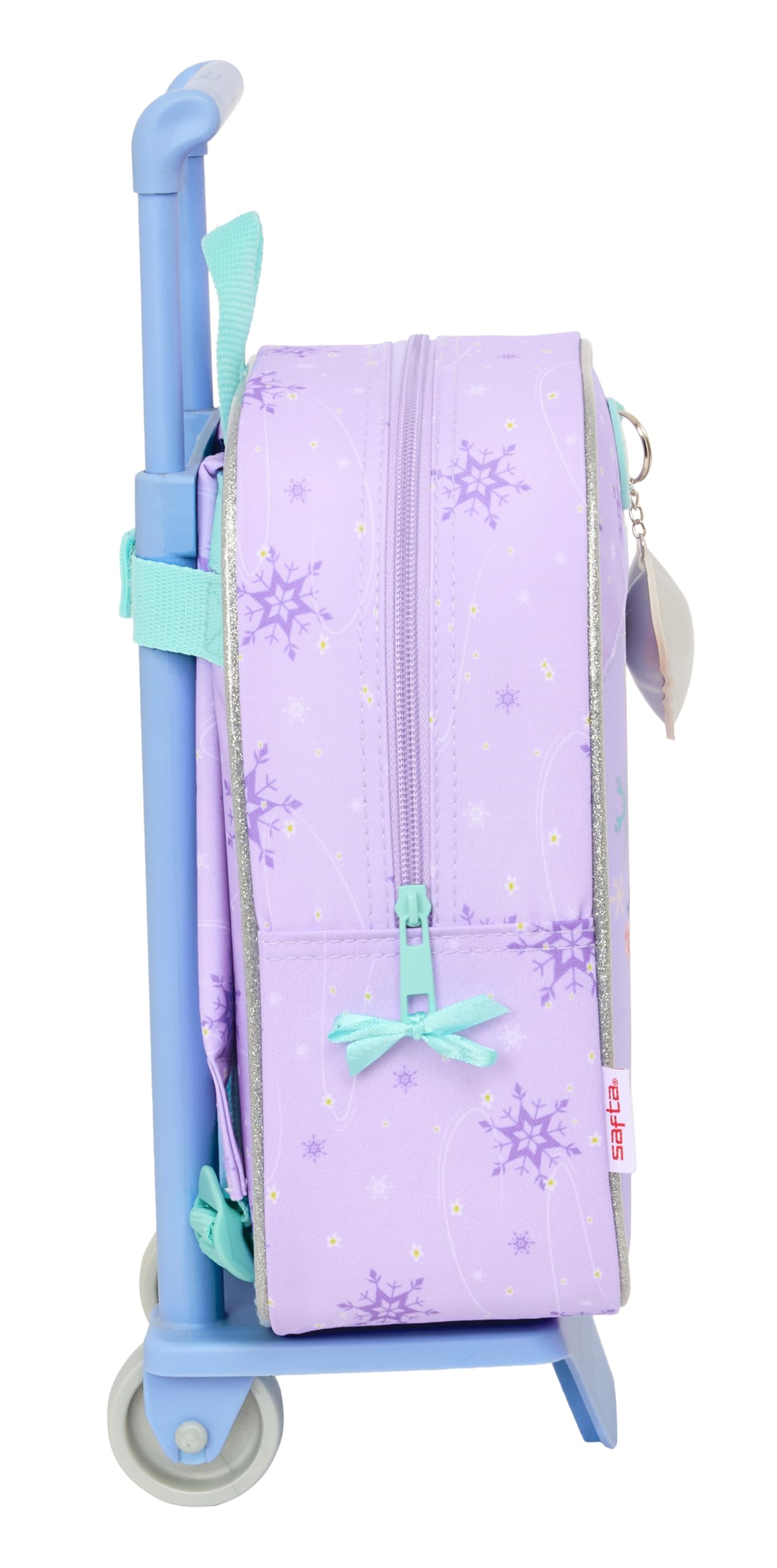 Safta FROZEN SPIRIT - Plecak do przedszkola z wózkiem, idealny dla dzieci w różnym wieku, wygodny i wszechstronny, jakość i wytrzymałość, 22 x 10 x 27 cm, fioletowy, M, Casual