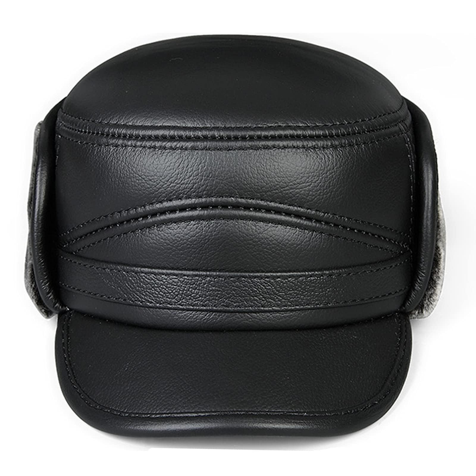 Cappelli invernali, Bomber Cappello da uomo Toper Toper Trapper Hat Faux Pelliccia Bomber Cappellino con Ear Flaps Inverno per gli anziani