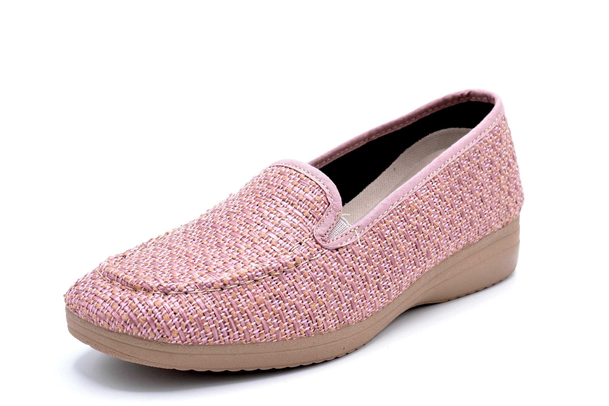 Zapatilla Mocasín de Rafia para Mujer – Cómodos, Ligeros y Elegantes con Suela de Caucho Antideslizante – Hechos en España