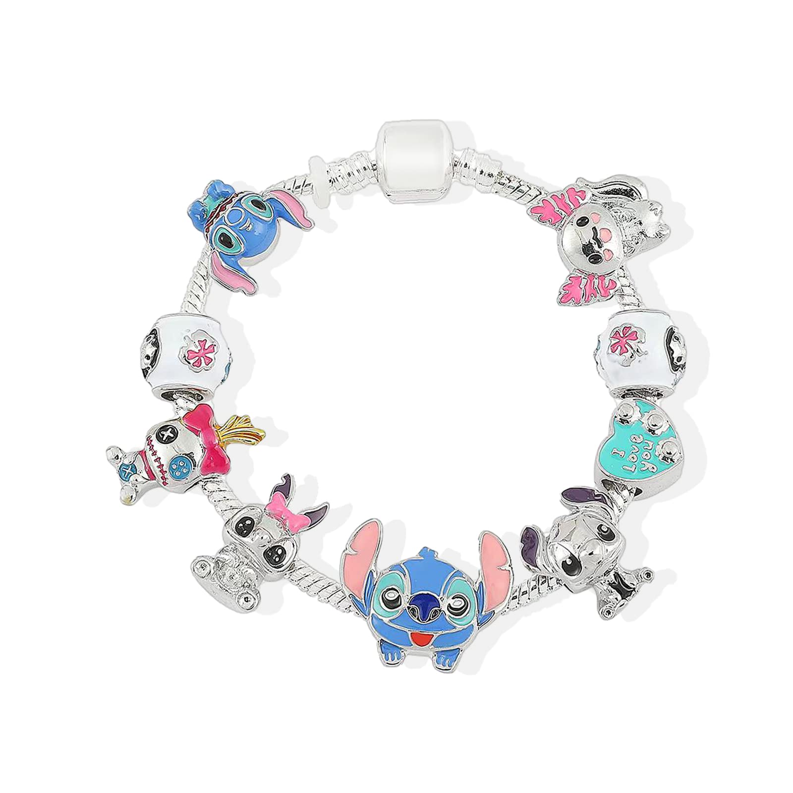 VIYAANPulseras de Stitch Ajustable para Mujeres y Niñas, Joyería Amistad, Regalo Adecuado para fiestas de cumpleaños como accesorios de vestir