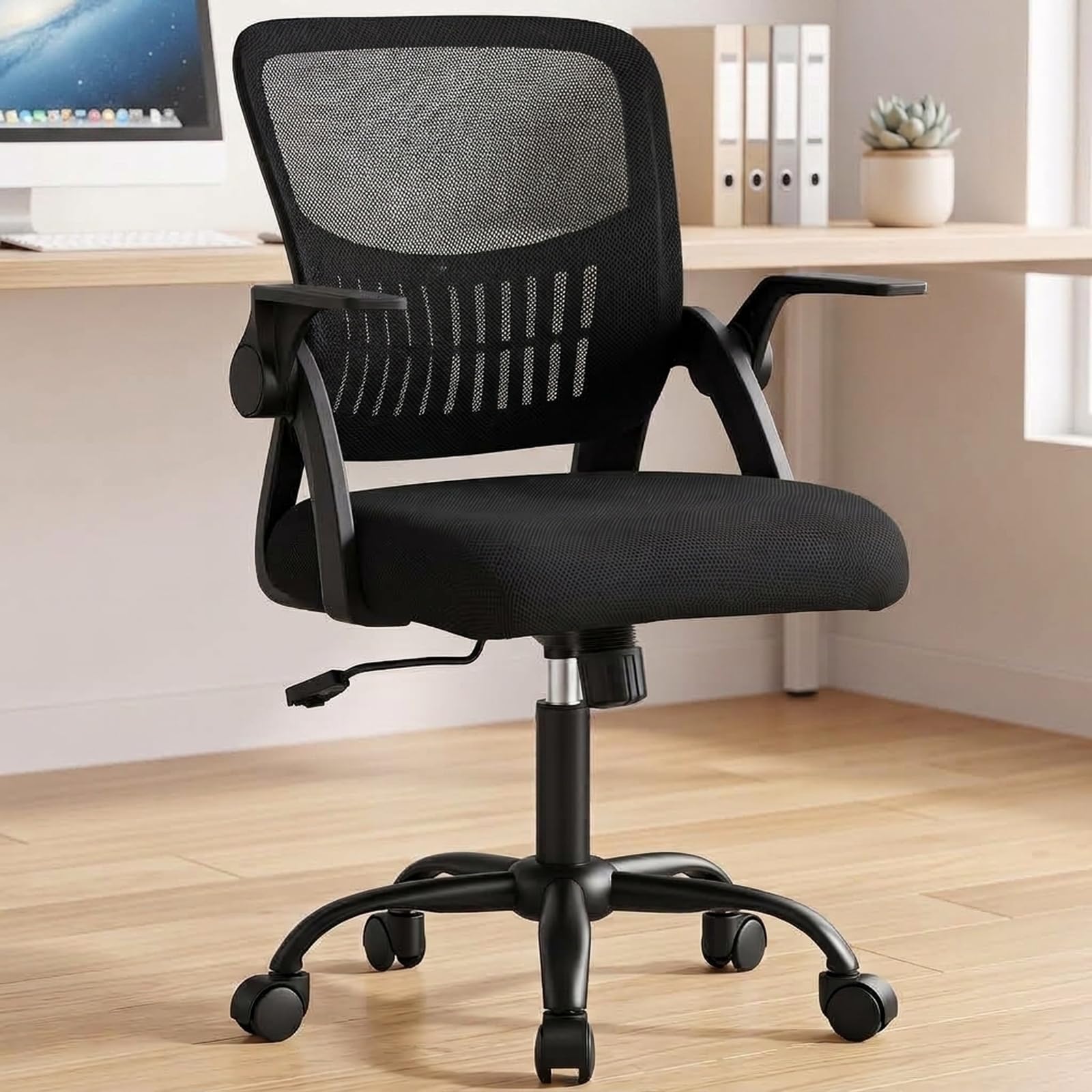 OLIXIS Ergonomic Office Desk Chair, Mid-Back Executive Computer Chair