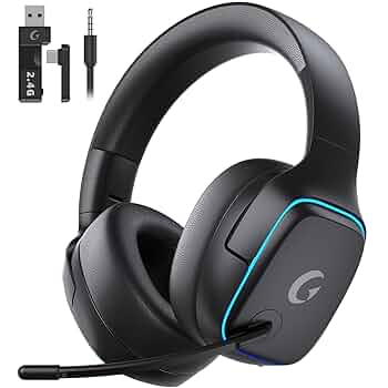 Amazon.co.jp: ゲーミングヘッドセット ps5 ヘッドセット 【2.4G